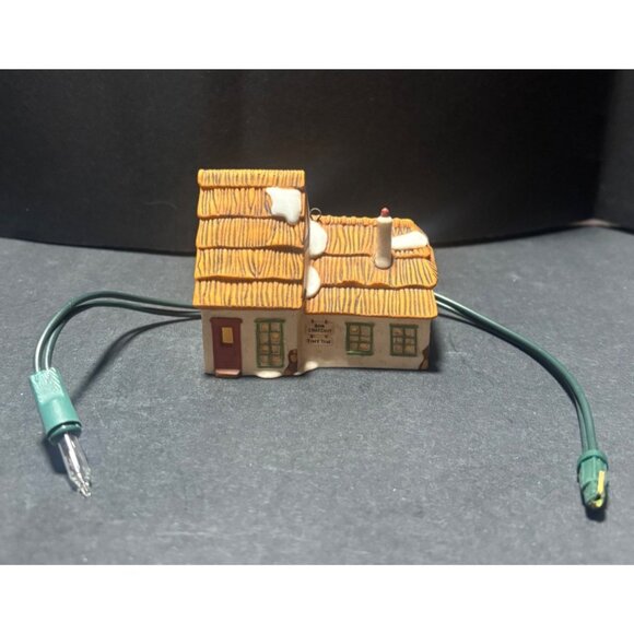 Department 56 Dickens Village Bob Cratchit Tiny Tim Lighted Ornament Vintage 80s - Picture 2 of 10